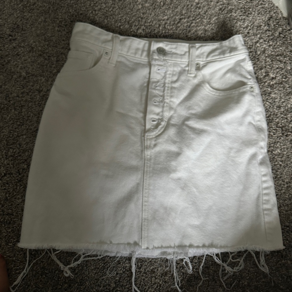 White Lucky Brand Jean Skirt